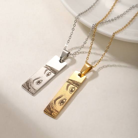 Engraved Customized Eye Necklace