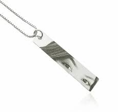 Engraved Customized Eye Necklace