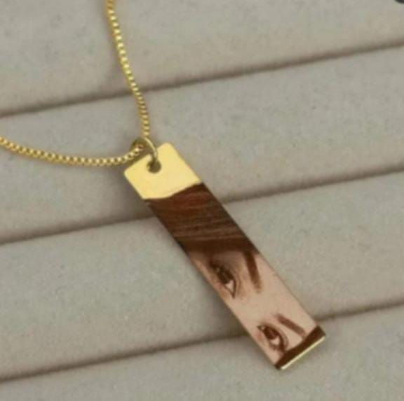 Engraved Customized Eye Necklace